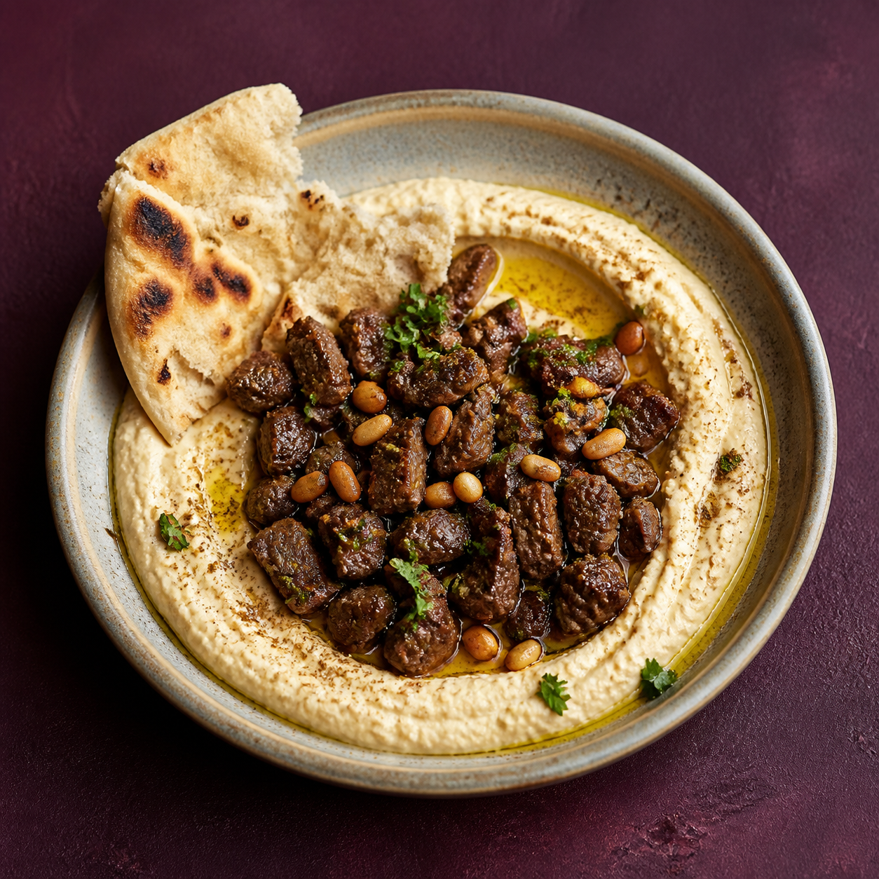 Hummus bil Lahme von FATTOUSH