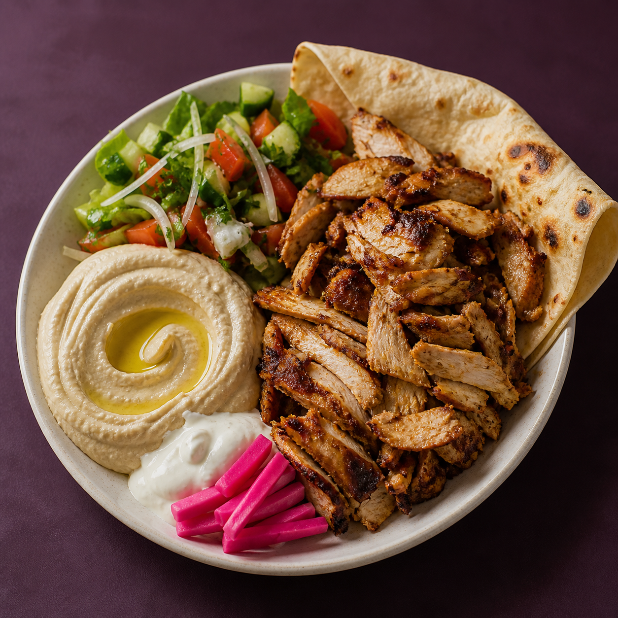 Schawarma Dajaj Teller von FATTOUSH